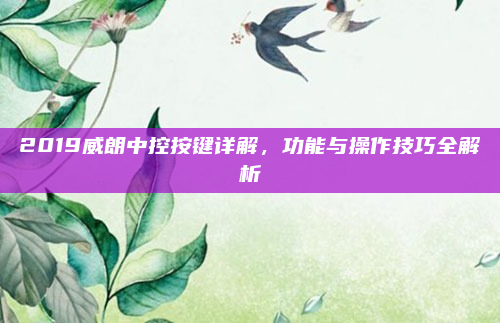 2019威朗中控按键详解，功能与操作技巧全解析