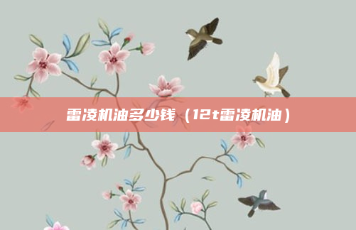 雷凌机油多少钱（12t雷凌机油）