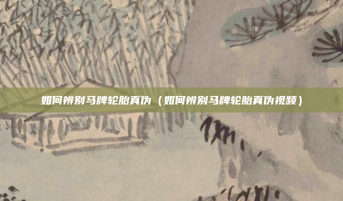 如何辨别马牌轮胎真伪(如何辨别马牌轮胎真伪视频)