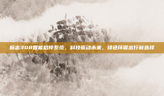 标志308智能启停系统,科技驱动未来,绿色环保出行新选择