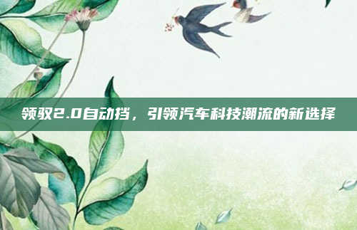 领驭2.0自动挡，引领汽车科技潮流的新选择