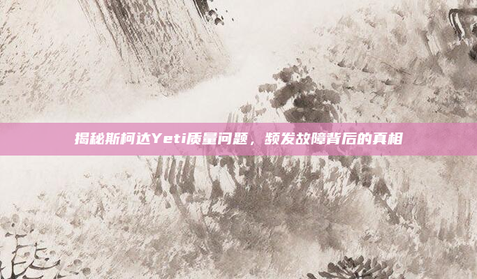 揭秘斯柯达Yeti质量问题，频发故障背后的真相