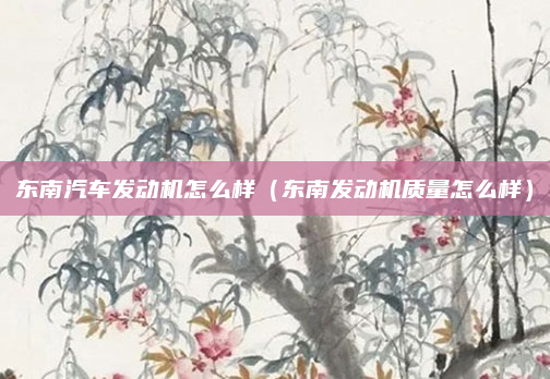 东南汽车发动机怎么样（东南发动机质量怎么样）