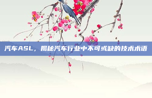 汽车ASL，揭秘汽车行业中不可或缺的技术术语