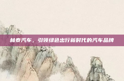 林泰汽车，引领绿色出行新时代的汽车品牌