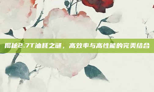 揭秘2.7T油耗之谜，高效率与高性能的完美结合