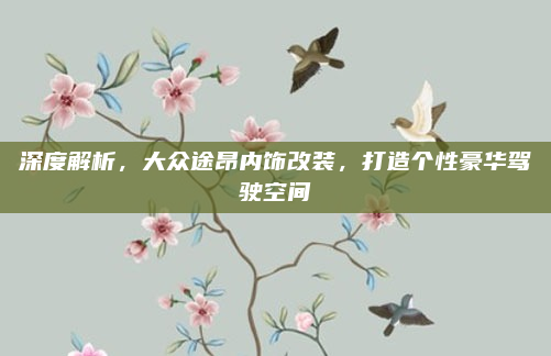深度解析,大众途昂内饰改装,打造个性豪华驾驶空间