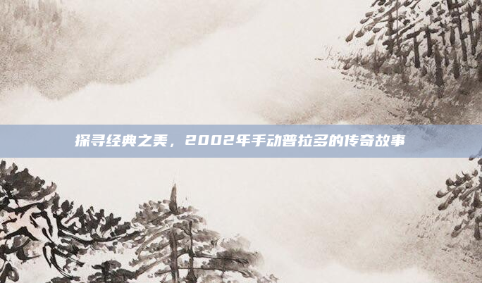 探寻经典之美,2002年手动普拉多的传奇故事