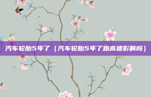 汽车轮胎5年了(汽车轮胎5年了跑高速影响吗)