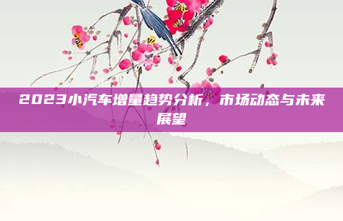 2023小汽车增量趋势分析，市场动态与未来展望