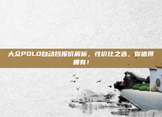 大众POLO自动挡报价解析，性价比之选，你值得拥有！