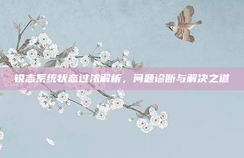 锐志系统状态过浓解析，问题诊断与解决之道