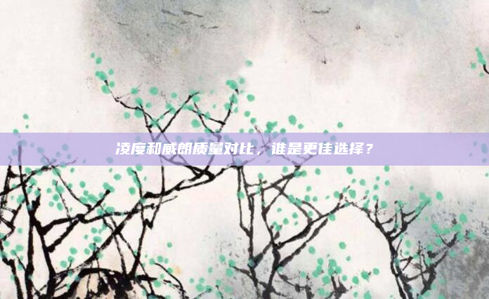 凌度和威朗质量对比，谁是更佳选择？