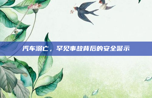 汽车溺亡，罕见事故背后的安全警示
