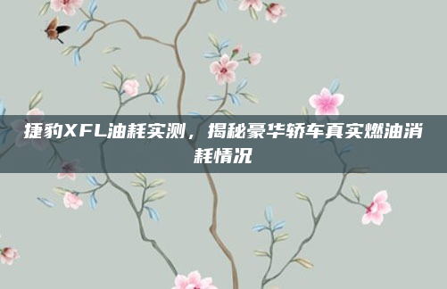 捷豹XFL油耗实测，揭秘豪华轿车真实燃油消耗情况