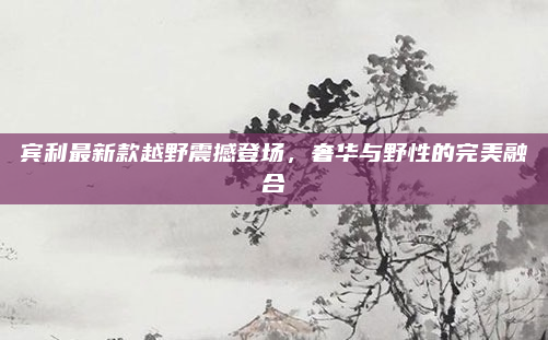 宾利最新款越野震撼登场，奢华与野性的完美融合