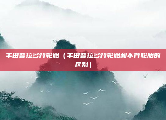 丰田普拉多背轮胎（丰田普拉多背轮胎和不背轮胎的区别）