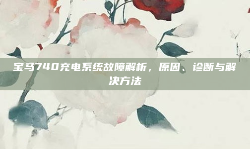 宝马740充电系统故障解析，原因、诊断与解决方法