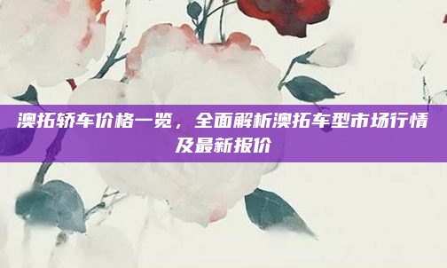 澳拓轿车价格一览，全面解析澳拓车型市场行情及最新报价