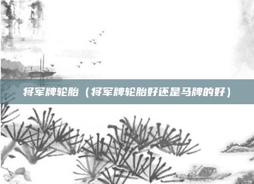 将军牌轮胎（将军牌轮胎好还是马牌的好）
