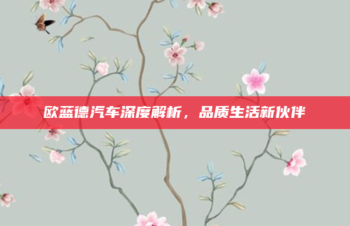 欧蓝德汽车深度解析，品质生活新伙伴