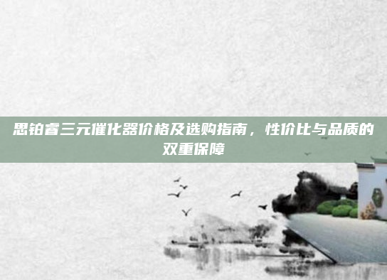 思铂睿三元催化器价格及选购指南，性价比与品质的双重保障
