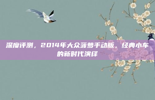 深度评测,2014年大众菠萝手动版,经典小车的新时代演绎