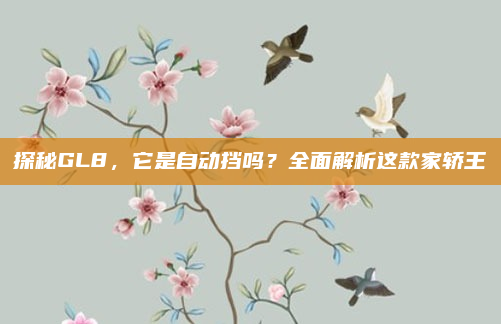 探秘GL8，它是自动挡吗？全面解析这款家轿王