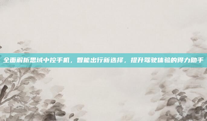 全面解析思域中控手机，智能出行新选择，提升驾驶体验的得力助手