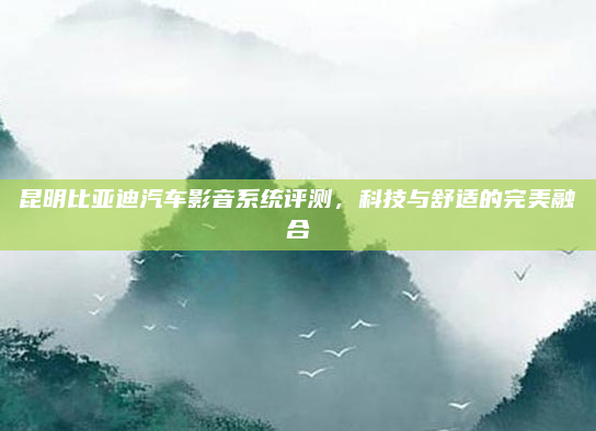 昆明比亚迪汽车影音系统评测，科技与舒适的完美融合