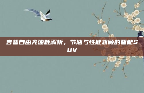 吉普自由光油耗解析，节油与性能兼顾的智能SUV