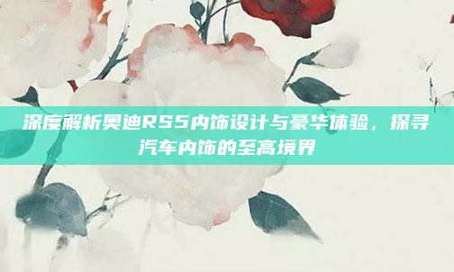 深度解析奥迪RS5内饰设计与豪华体验，探寻汽车内饰的至高境界