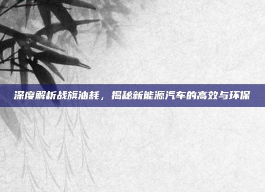 深度解析战旗油耗，揭秘新能源汽车的高效与环保