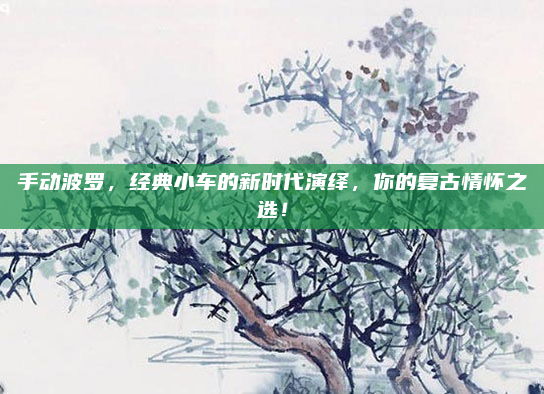 手动波罗，经典小车的新时代演绎，你的复古情怀之选！