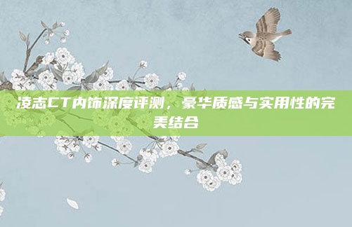 凌志CT内饰深度评测,豪华质感与实用性的完美结合