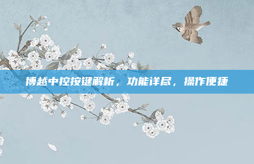 博越中控按键解析，功能详尽，操作便捷