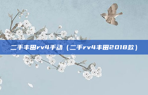 二手丰田rv4手动（二手rv4丰田2018款）