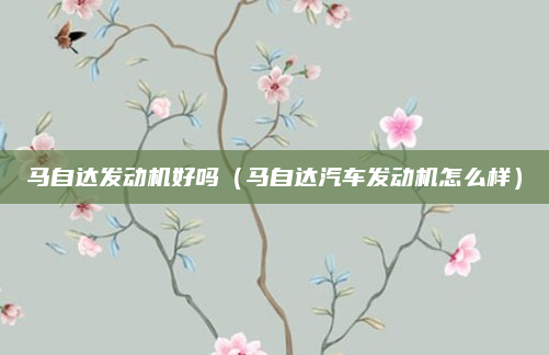 马自达发动机好吗(马自达汽车发动机怎么样)