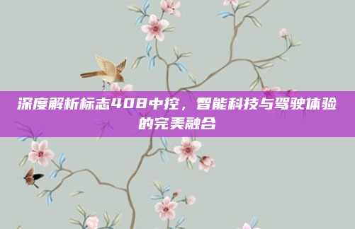 深度解析标志408中控，智能科技与驾驶体验的完美融合