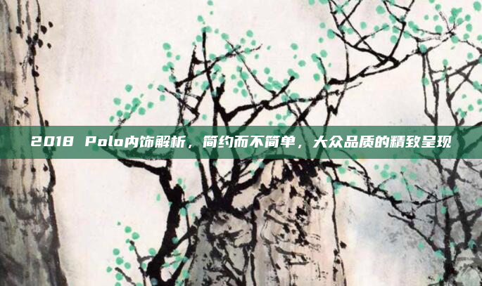 2018 Polo内饰解析，简约而不简单，大众品质的精致呈现