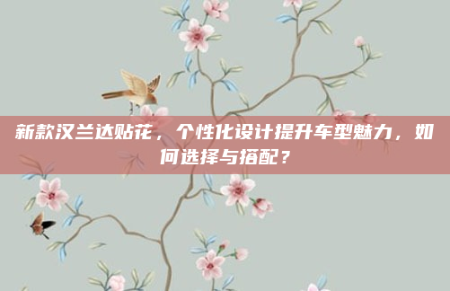 新款汉兰达贴花，个性化设计提升车型魅力，如何选择与搭配？