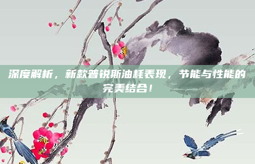 深度解析，新款普锐斯油耗表现，节能与性能的完美结合！