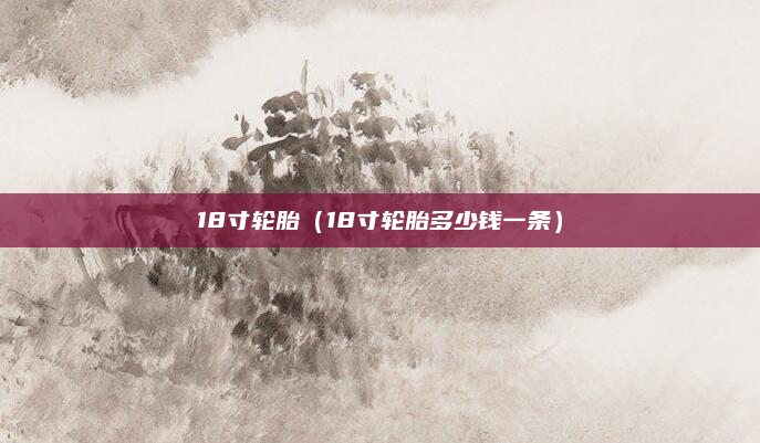 18寸轮胎（18寸轮胎多少钱一条）