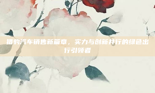 猎豹汽车销售新篇章，实力与创新并行的绿色出行引领者