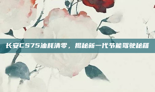 长安CS75油耗清零,揭秘新一代节能驾驶秘籍
