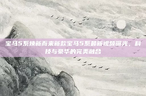 宝马5系焕新而来新款宝马5系最新视频曝光，科技与豪华的完美融合