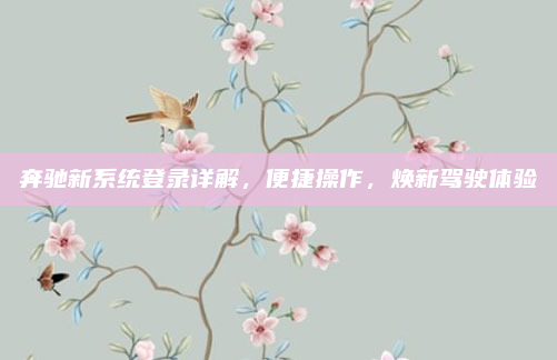 奔驰新系统登录详解，便捷操作，焕新驾驶体验