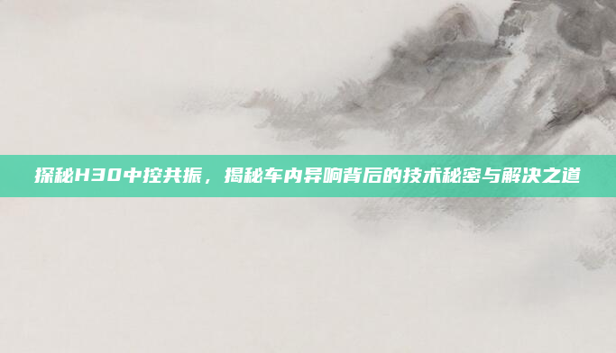 探秘H30中控共振，揭秘车内异响背后的技术秘密与解决之道