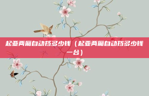 起亚两厢自动挡多少钱(起亚两厢自动挡多少钱一台)