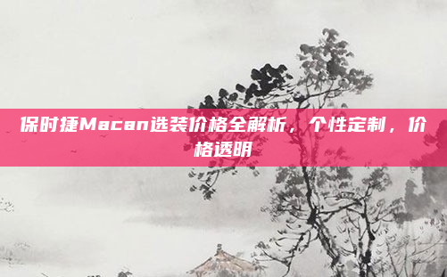 保时捷Macan选装价格全解析，个性定制，价格透明